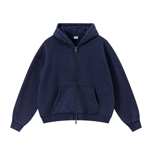 BASICS WASHED ZIPPER