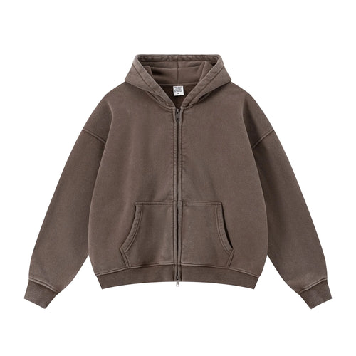 BASICS WASHED ZIPPER